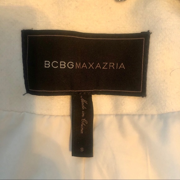 BCBG Maxazria Winter White Toggle Peacoat